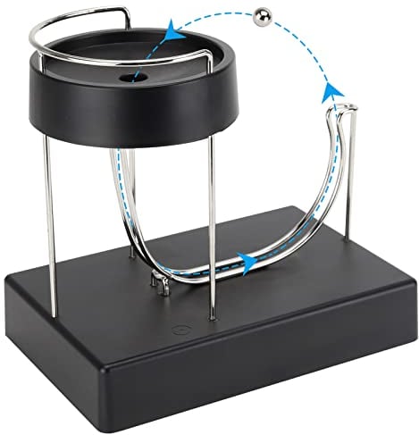 HengLiSam Elektromagnetische Kunst Perpetual Motion Machine, Upgraded Silent Rolling Ball Simulator, Physical Science Teaching Spielzeug, Büro Home Mysteriöse kinetische Dekorationen, PMM-002