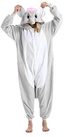 Hstyle Animale Pigiama Adulto Pigiama Costume da Halloween Costume Casual Indossare Unisex Donna Uomo Carnevale Cosplay