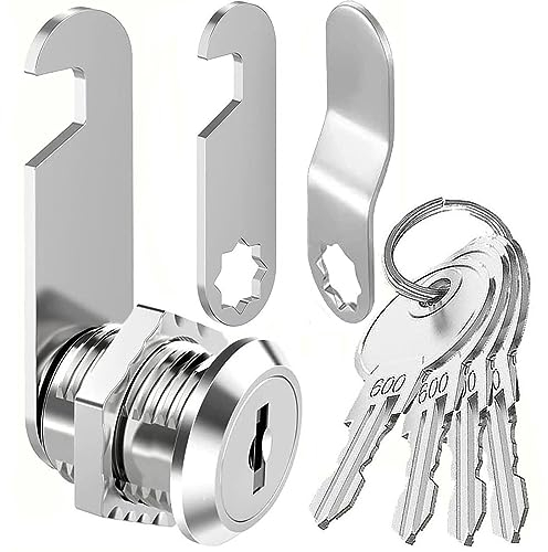 Litensh Serratura per Cassetta Postale con 4 Chiavi, per Armadietto, Cassetti, Armadio, Mobili (20MM)