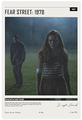 QUNAN Filmposter Fear Street auf Leinwand, ungerahmt: 30 x 45 cm