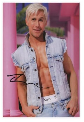 ETOMEY Filmschauspieler - Ryan Gosling-Barbie Leinwandposter Schlafzimmer Dekor Sport Landschaft Büro Zimmer Dekor Geschenk Unrahmen-Stil 40 x 60 cm