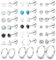JeweBella 21Pairs Kleine Ohrstecker Chirurgenstahl Damen Flatback Ohrringe Hypoallergen Zirkonia Stern Opal Mondstein Knorpel Ohrringe Set Silber Creolen Piercing Ohrstecker für Mehrere Ohrlöcher