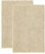 Decomira Badematte rutschfest | Als Badteppich Set kombinierbar | Badezimmer-Teppich Bad-Vorleger waschbar aus Chenille | Duschvorleger für Dusche, Badewannen, WC Deko | Beige - 50x80 cm (2stk)