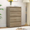 YITAHOME Komodenschrank mit 4 Schubladen, Kommode mit Schubladen, Schrank mit 4 Schubladen, Kommode Schlafzimmer, Kommoden, Kommode Flur, Schubladenkommode, 92 * 33 * 60cm (Sonoma)