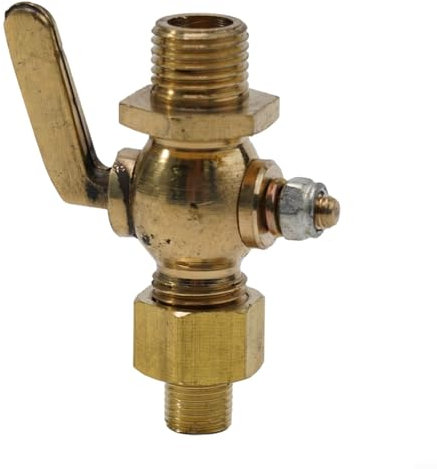 HEIBTENY 1 rubinetto benzina in ottone, 6,5 x 4,5 cm, rubinetto benzina G1/4, adatto per auto d'epoca