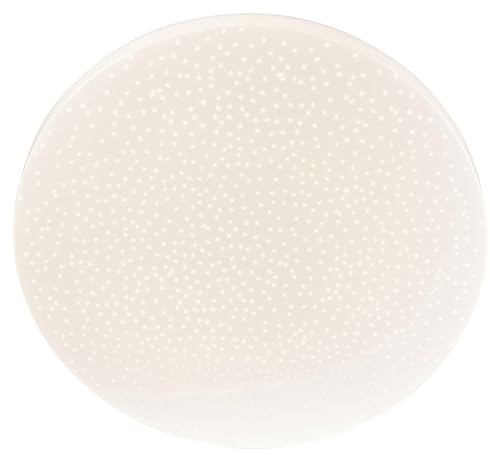 casa NOVA LED-Deckenleuchte - Ø 29,5 cm - Weiß - Eisen - Kunststoff - Sternenhimmel