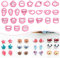 Keoker Emporte-pièces en argile polymère, emporte-pièces en argile polymère pour bijoux en argile polymère, 25 formes de visages d'animaux, petits coupe-boucles d'oreilles pour la fabrication d'argile