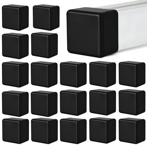 20 Stück Endkappe für Aluprofil 40x40mm,Endkappe Solarschiene,Schützen Solarmodul Halterung Montageschiene,Abdeckkappe,Zaunabdeckung Solarschienen Zubehör für Photovoltaikanlagen Solarmodul Halterung