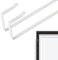 PEUTIER Over The Door Mirror Hooks - Adjustable 5 Holes Hanger Mount, Metal Hanging Bracket Hardware, 1.8in Door Depth, Holds Up to 20 Pounds (White)