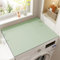 Morbuy Housse de Machine à Laver, Tapis de Protection Couleur Unie pour Machines à Laver, Sèche-Linge, Réfrigérateur, Antidérapant Séchage Rapide, Douce et Découpable (40x50cm,Vert Clair)