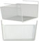 PRIME ESSENTIALS Cestas organizadoras de Almacenaje para Cocina, Estante Colgante de malla de alambre, Ideal para Armarios, despensas, oficina y dormitorios, 2 unidades (blanco)