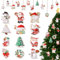 Fangleland 24Pcs hölzerne Weihnachten Baseball Ornamente, Holz hängenden Anhänger für Baseball Bowl Game Day Fans Club Sport Bankett, Weihnachten Baseball hängenden Dekorationen liefert