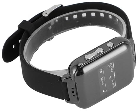Sprachrekorder-Uhr, Audio-Spracharmband-Aufnahmegerät, Geräuschunterdrückungs-Soundrekorder mit MP3, Wecker, E-Book, Musikwiedergabe mit Lautsprecher, Kopfhörer (32G)