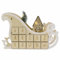 Weihnachts-Kalender aus Holz Adventskalender Holz-Schlitten 10 LED Batterie Timer Weihnachten Holz-Kalender Zimmer-Deko Xmas-Deko Fenster-Deko