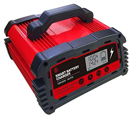YETGFBH Autobatterie LadegeräT 20A Voll Smart Battery Charger Maintainer 12V 24V Motorrad Auto Batterie Stromversorgung Starthilfe Powerbank FüR Pkw