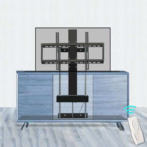 GAOXIONG Motorisierter TV-Halterungsständer - LCD-TV-Bodenständer, Für 37-75-Zoll-Fernseher, Auto-Lift-TV-Ständer, Mit Fernbedienung, Elektrischer Lift-TV-Ständer, Tragkraft 50 kg, Höhenverstellbare