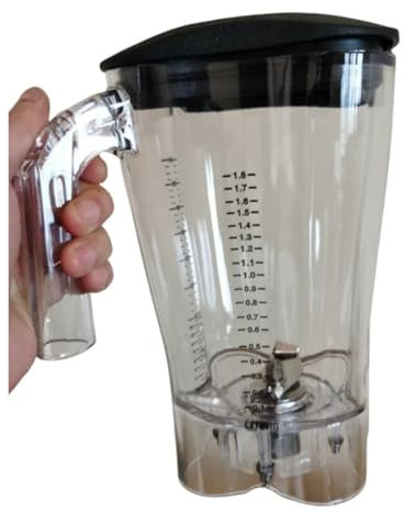 LQQJSQTW Tazón Mezclador y Vaso de cocción, Compatible con Hamilton, Compatible con Beach, licuadora for Batidos HBH550/650/850, Accesorios for batidora, Tapa, Cuchilla y Vaso.