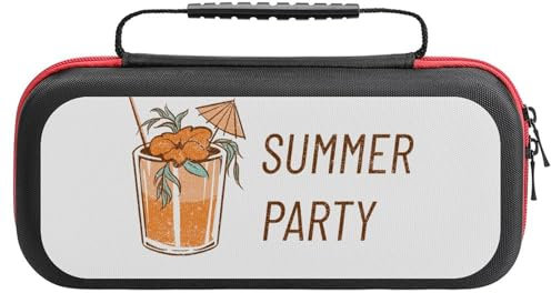 Custodia Rigida Dock Nintendo Switch 2Summer Party, Cover Protettiva Super Mario, Zaino PlayvitalOne Size