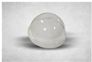 My Packaging 95mm Clear Dome Lids with Straw Cut – Recyclable Plastic Lids for Cold Drinks, Smoothies, Iced Beverages & More. Fits 95mm Cups, DL96 Dome Shape. 100 Pack