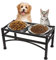 Double Stainless Steel Cat Dog Puppy Pet Bowls Stand,Water Food Feeder Pet Dish Holders (Small)