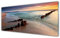 Tulup Impression sur Verre de 125x50 cm - Image - Tableau - Photo décorative panoramique - Paysage Mer Plage
