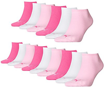 PUMA 3 Paar Sneaker Invisible Socken Gr. 35-49 Unisex für Damen Herren Füßlinge