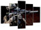 Mehrteilige Bilder auf Leinwand 150x100cm Leinwandbild Soldat Gewehr Groß XXL Wanddeko Bild Schlafzimmer Set 5 teilige Wandbilder Dekoration Wohnzimmer Decor Canvas Wand Kunstdruck Art EA150x100-3785