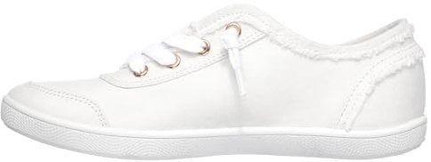 Skechers Women's Bobs B Cute Trainers, White White Canvas Wht, 2.5 UK