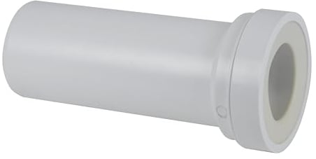Wirquin 70720613 Manchon droit court à coller pour évacuation toilette wc suspendu, blanc