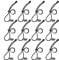 12 Pcs Black Background Clips for Photo Studio Video Backdrop