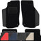 moto-MOLTICO Fußmatten Auto Velours Autoteppiche Schwarz Automatten Set 4-teilig - Auffälliges Design - passend für Opel Insignia B ab 2017 (Schwarzes Muster)