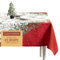 Maison d’Hermine Kollektion „Noel“ Tischdecke aus 100 % Baumwolle – Quadratische, dekorative Tischdecke (137 x 137 cm) – Waschbar, für Küche und Esszimmer im Landhausstil – Perfekt für Weihnachten