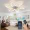 WDENI Ventilador de Techo con Iluminación LED Regulable Moderna, Luces Creativas para Dormitorio, Cocina y Comedor