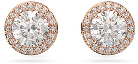 Swarovski Una Ohrstecker, Rosé Vergoldete Ohrringe mit Strahlenden Swarovski Kristallen