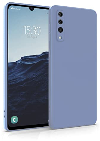 MyGadget Hülle für Samsung Galaxy A50 - robuste Silikon Schutzhülle TPU Case Slim Silikonhülle - Back Cover Kratzfest Handyhülle - Matt Blau