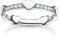 THOMAS SABO Bague pour femme avec cœurs, 48, Argent sterling, Zircone cubique