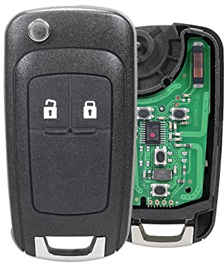 433MHZ 2 Buttons For Opel Vauxhall Astra J Flip Key Chevrolet Cruze Corsa Insignia Key Fob Vauxhall Adam Meriva Zafira Mokka Car Remote Fob ID46Chip HU101 Blade