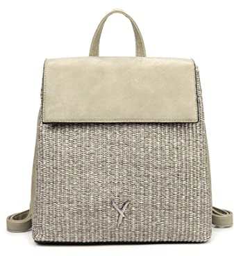 SURI FREY Rucksack Cassy 13594 Damen Rucksäcke Material Mix khaki 910