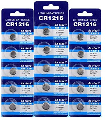 CR1216 X5 Lithium Coin Cell Battery 3v (Pack of 5)