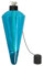 Westcharm 20,3 cm Ersatz-Gartenfackel-Glasbehälter mit Fiberglas-Docht und Metalllöscher, Blau