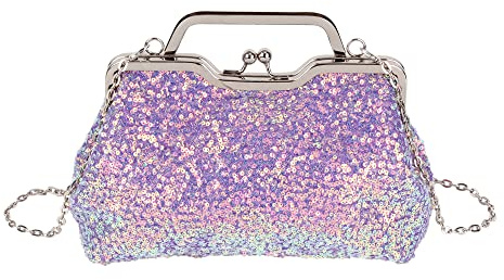 Mermaid Sequins Clutch Sparkling Glitter Evening Crossbody Shell Bag Banquet Handbag Party Prom Wedding Purse