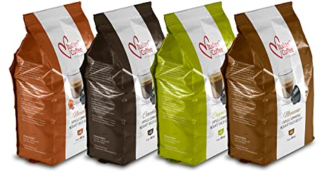 Italian Coffee Capsules Compatible with Nescafe Dolce Gusto Machines, Espresso pods (2, flavoured drinks sampler)
