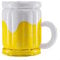 ZYWUOY Aufblasbarer Eiskübel, großer Bierglas-Form, Getränkekühler, Bierkühler für Strand, Pool, Partyzubehör, 44 x 32 cm