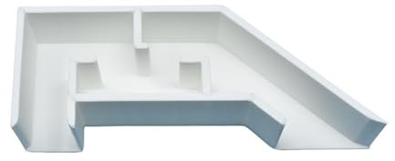 Chatelet Aquarium Underground Tunnel | Fish & Shrimp Hideout for Aquariums | Unique Underground Viewing Tunnel | Made in USA (White)