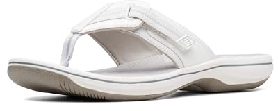 Clarks - Womens Brinkleykeelyh Shoes, Color White, Size: 6.5 UK