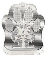 Omega Katzenstreu Matte - 33x 40 cm - Silber
