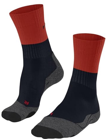 FALKE Herren Wandersocken TK2 Explore M So Wolle Funktionsmaterial antiblasen dick 1 Paar, Orange Samba 8182-O, 42-43