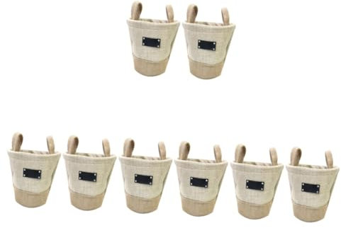 INOOMP 8 STK Tragbarer Desktop-blumentopf Pflanzbeutel Für Den Garten Vasen Zur Dekoration Pflanzgefäß Für Tomatensäcke Sukkulenten-übertopf Kartoffel Stoff Tasche Für Blumentöpfe
