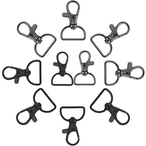 Lot de 10 mousquetons porte-clés