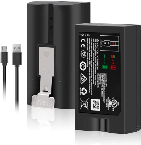 1 x V4 6040mAh Replacement Battery for Ring Video Doorbell 2/3/4/3 Plus, Stick Up Cam (2nd & 3rd Gen) & Spotlight Cam Battery, Upgraded Rechargeable Lithium-Ion Batteries